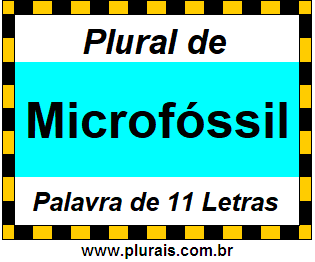 Plural de Microfóssil