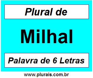 Plural de Milhal
