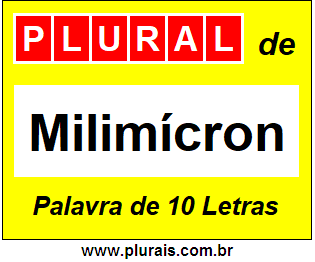 Plural de Milimícron