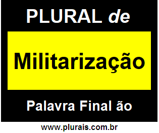 Plural de Militarização