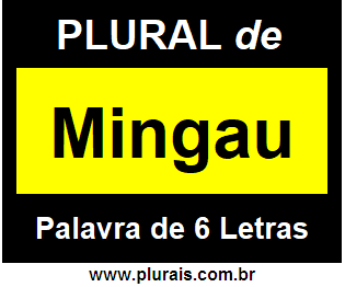 Plural de Mingau