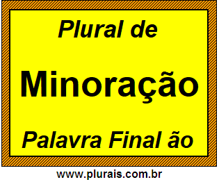 Plural de Minoração