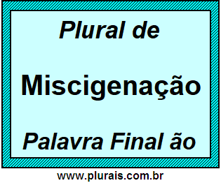 Plural de Miscigenação