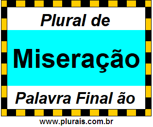 Plural de Miseração