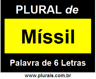 Plural de Míssil