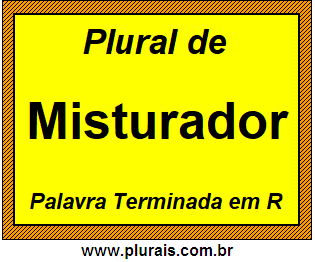 Plural de Misturador