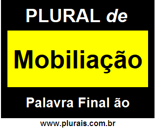 Plural de Mobiliação