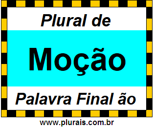 Plural de Moção