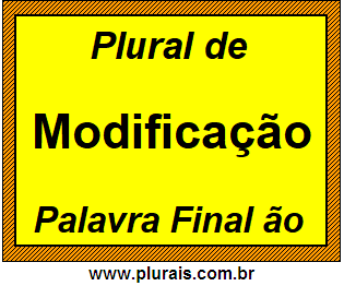 Plural de Modificação