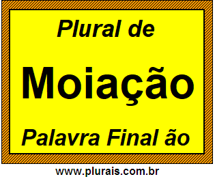 Plural de Moiação