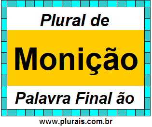 Plural de Monição