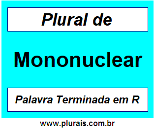 Plural de Mononuclear