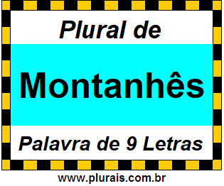 Plural de Montanhês
