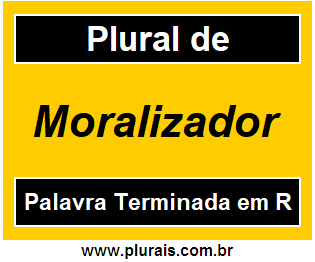 Plural de Moralizador