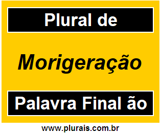 Plural de Morigeração