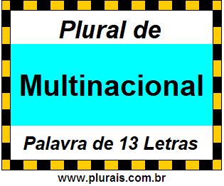 Plural de Multinacional