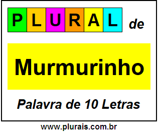 Plural de Murmurinho