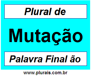 Plural de Mutação