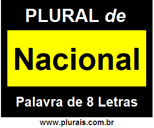 Plural de Nacional