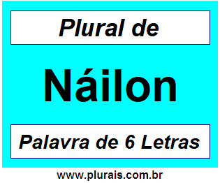 Plural de Náilon