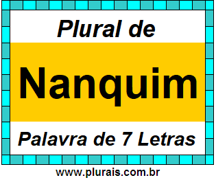 Plural de Nanquim