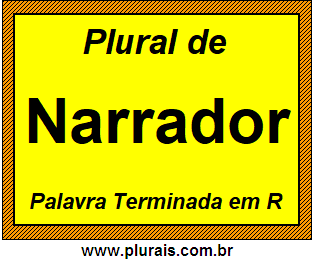 Plural de Narrador