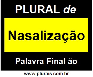 Plural de Nasalização