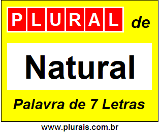 Plural de Natural