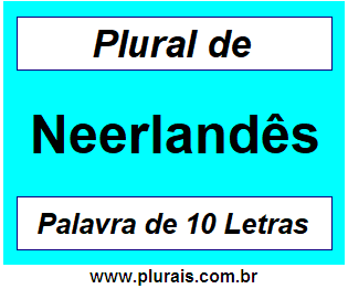 Plural de Neerlandês