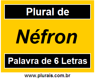 Plural de Néfron