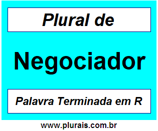 Plural de Negociador