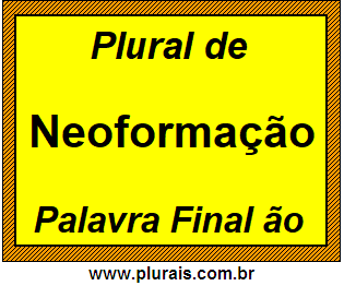 Plural de Neoformação