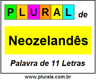 Plural de Neozelandês