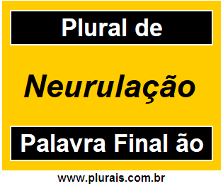 Plural de Neurulação