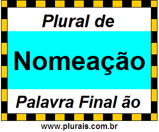 Plural de Nomeação