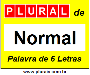 Plural de Normal