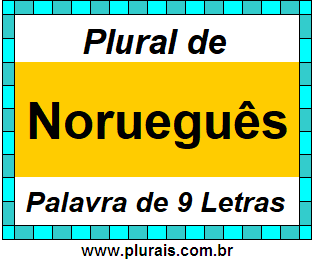 Plural de Norueguês