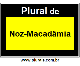 Plural de Noz-Macadâmia