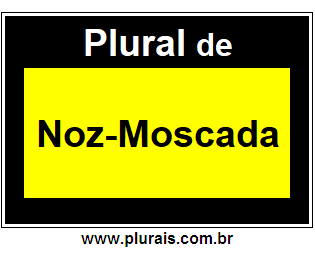 Plural de Noz-Moscada