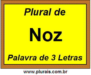 Plural de Noz