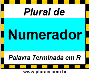 Plural de Numerador