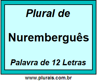 Plural de Nuremberguês