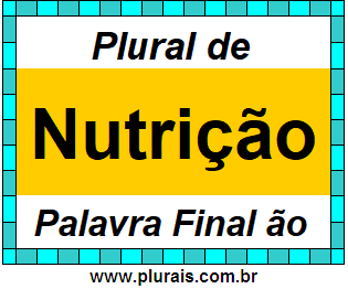 Plural de Nutrição