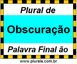 Plural de Obscuração