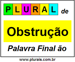 Plural de Obstrução