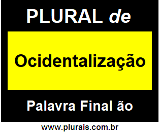 Plural de Ocidentalização