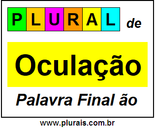 Plural de Oculação