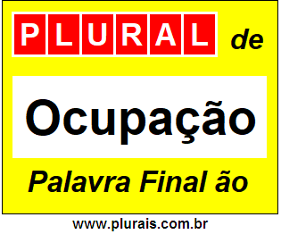 Plural de Ocupação