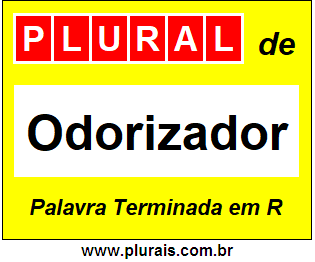 Plural de Odorizador