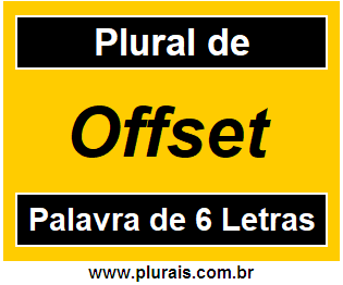 Plural de Offset